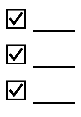 Three checked checkboxes, one atop the other